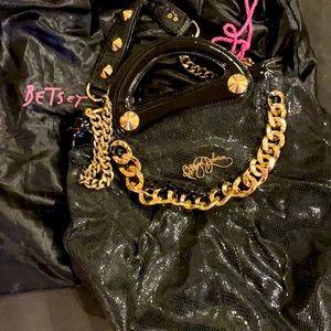 Betsy Johnson Gold Chain Purse